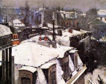 古斯塔夫 卡裡伯特 Rooftops Under Snow 古斯塔夫 卡裡伯特 Rooftops Under Snow